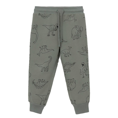 Брюки для мальчика Crockid КР 400670 зеленый чай динозавры к552 1